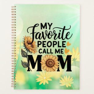 My Favourite People Call Mum Funny Mum Family Gift Planner