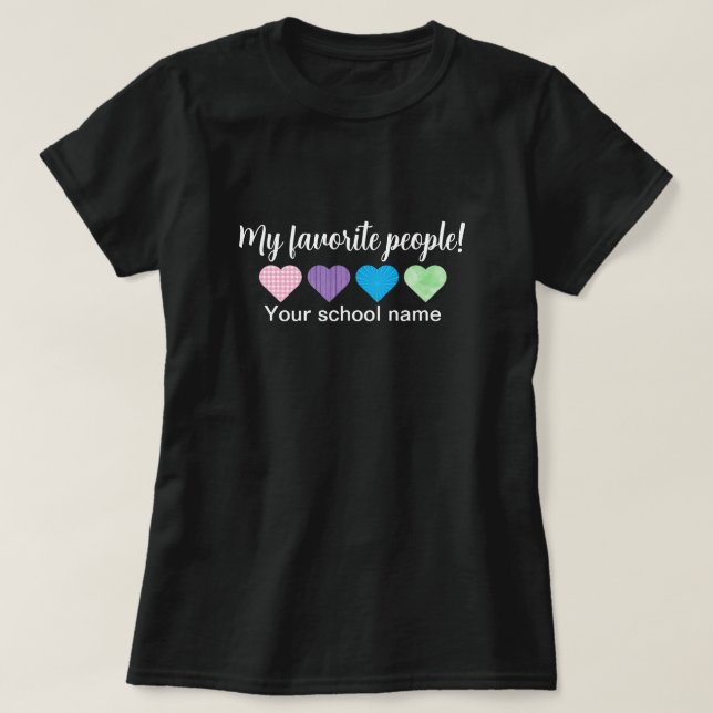 My Favourite People Teacher T-Shirt (Design Front)