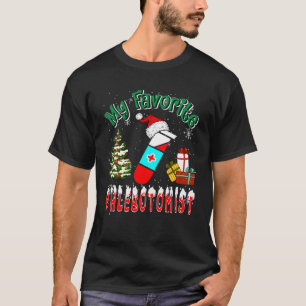 My Favourite Phlebotomist Christmas Santa Family T-Shirt