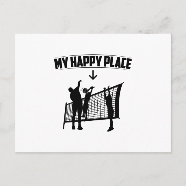My Favourite Place | Volleyball Player Gift Idea Postcard (Front)