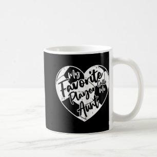 My Favourite Player Calls Me Aunt Soccer Heart  Coffee Mug