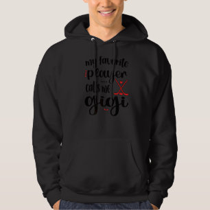 My Favourite Player Calls Me Gigi Ice Hockey Gigi Hoodie