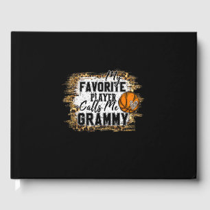 My Favourite Player Calls Me Grammy Basketball Xma Guest Book