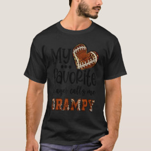 My Favourite Player Calls Me Grampy Football Heart T-Shirt