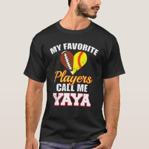 My Favourite Players Call Me Yaya Football Softbal T-Shirt