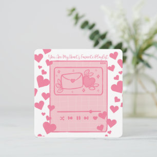My Favourite Playlist - Valentine's Day Card
