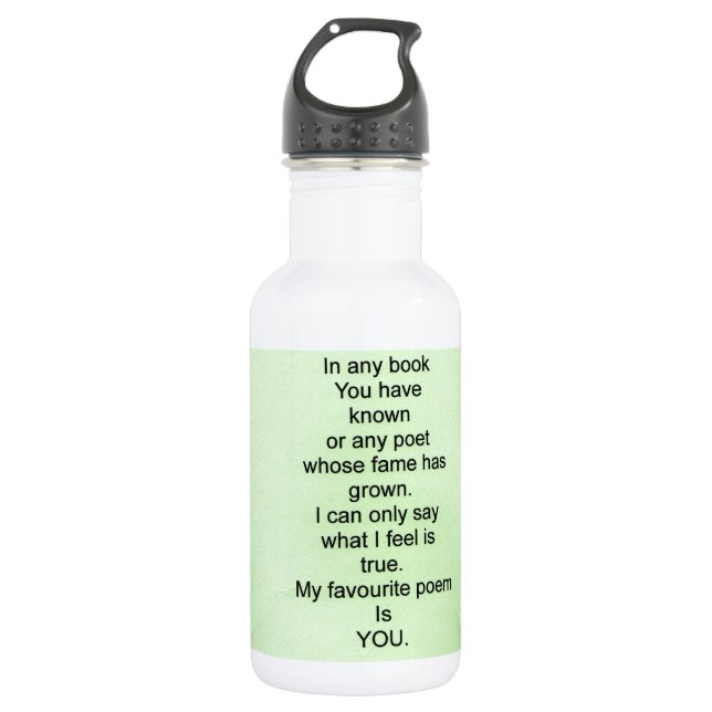 my favourite poem 532 ml water bottle (Front)