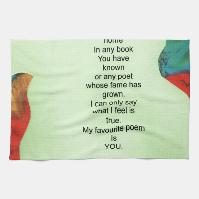 my favourite poem tea towel (Horizontal)