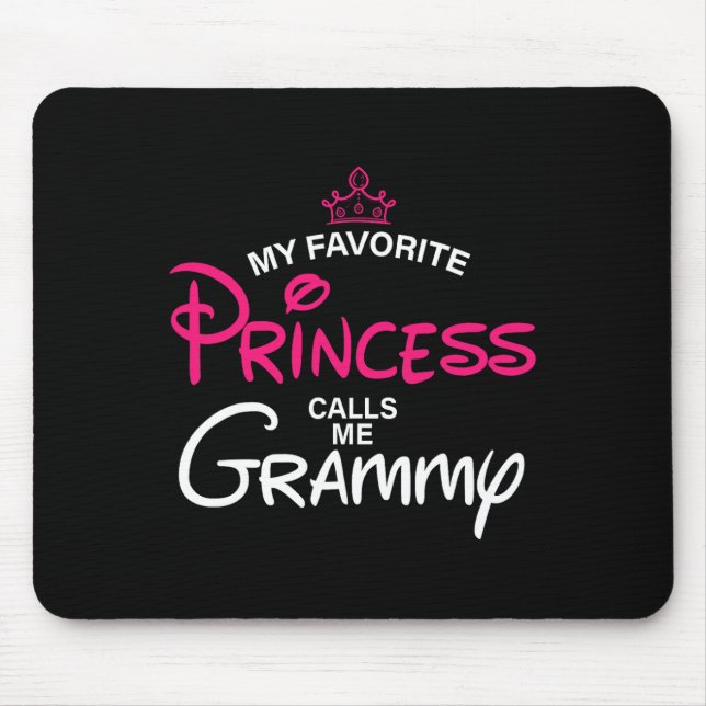 My Favourite Princess Calls Me Grammy Daughter Fat Mouse Mat (Front)