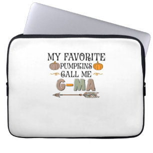 My Favourite Pumpkins Call Me G-MA Grandma Thanksg Laptop Sleeve