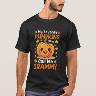My Favourite Pumpkins Call Me Grammy Funny Hallowe T-Shirt