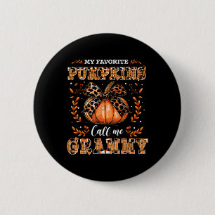 My Favourite Pumpkins Call Me Grammy Thanksgiving 6 Cm Round Badge