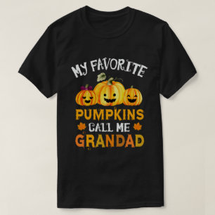 My Favourite Pumpkins Call Me Grandad Halloween T-Shirt