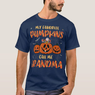 My Favourite Pumpkins Call Me Grandma Pumpkins Hal T-Shirt
