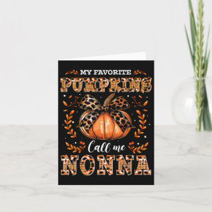 My Favourite Pumpkins Call Me Nonna Thanksgiving Card