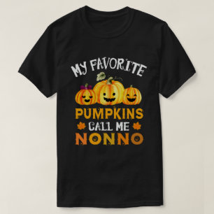 My Favourite Pumpkins Call Me Nonno Funny Hallowee T-Shirt