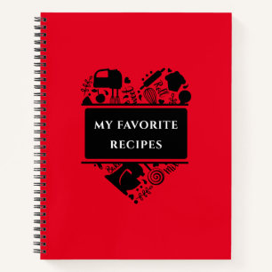 My Favourite Recipes Baking Cooking Recipe Notebook