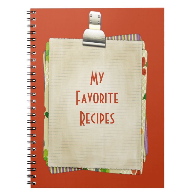 My Favourite Recipes Notebook (Front)