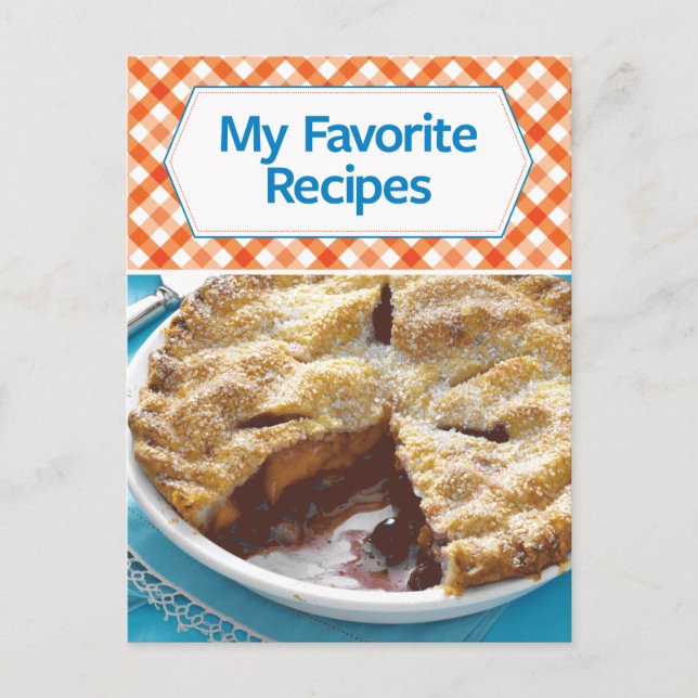 My Favourite Recipes Postcard (Front)