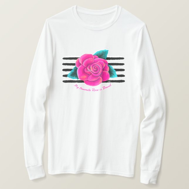 My Favourite Rose T-Shirt (Design Front)