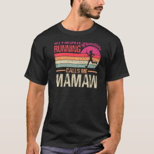 My Favourite Running Buddies Call Me Mamaw Vintage T-Shirt