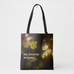 My Favourite Season Autumn, customisable Tote Bag