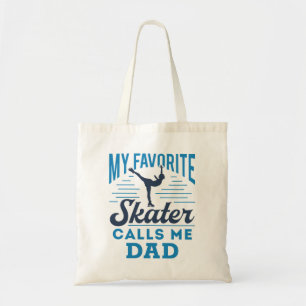 My Favourite Skating Calls Me Dad Figure Skating Tote Bag
