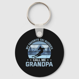 My Favourite Ski Buddies Call Me Grandpa Skiing Gr Key Ring