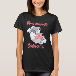 My Favourite Sleep  Teacup Pig Mini Pig Moon T-Shirt