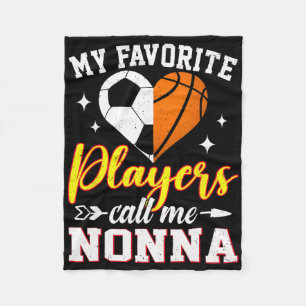 My Favourite Soccer Basketball Players Call Me Non Fleece Blanket
