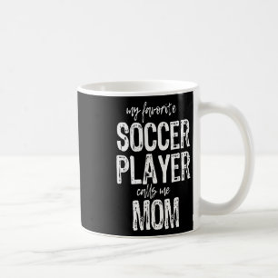 My Favourite Soccer Player Calls Me Mum Christmas Coffee Mug