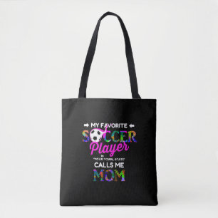 My Favourite Soccer Player Soccer Mum Personalised Tote Bag