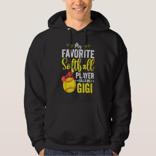 My Favourite Softball Player Calls Me Gigi Softbal Hoodie