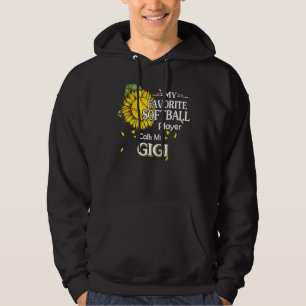 My Favourite Softball Player Calls Me Gigi Sunflow Hoodie