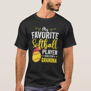 My Favourite Softball Player Calls Me Grandma Soft T-Shirt