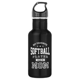 My Favourite Softball Player Calls Me Mum 532 Ml Water Bottle