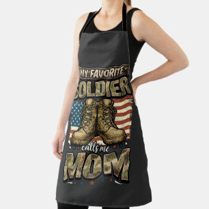 My favourite soldier calls me mum apron
