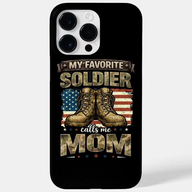 My favourite soldier calls me mum Case-Mate iPhone case (Back)