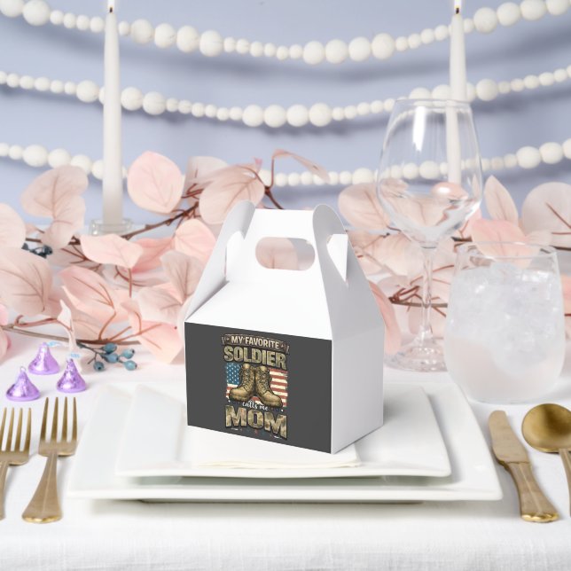 My favourite soldier calls me mum favour box (Wedding)