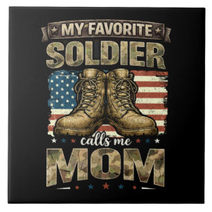My favourite soldier calls me mum tile
