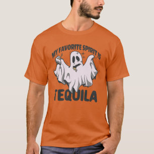 My Favourite Spirit Is Tequila Halloween Ghost T-Shirt