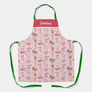 My Favourite Things Cute Nostalgic Retro Christmas Apron