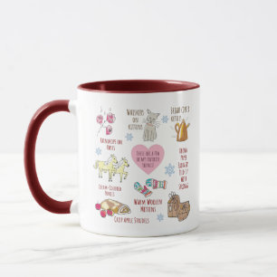 My Favourite Things Cute Sound of Music Christmas Mug