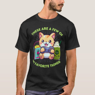 My Favourite Things Gamer Cat Gaming Iced Matcha & T-Shirt