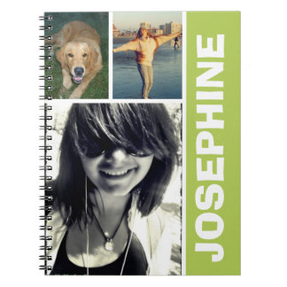 My favourite things green photo collage journal