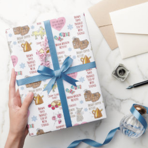 My Favourite Things Sound of Music Cute Hand-Drawn Wrapping Paper
