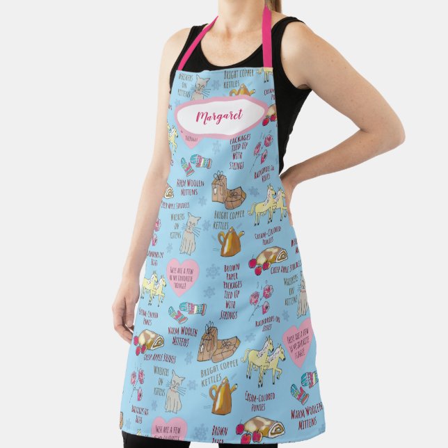 My Favourite Things Sound of Music Personalised  Apron (Insitu)