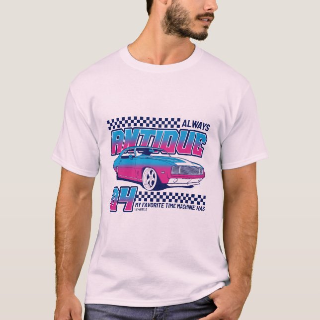 My Favourite Time Machine Has Four Wheels T-Shirt (Front)