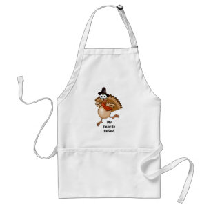 My favourite turkey! Thanksgiving gift apron. Standard Apron