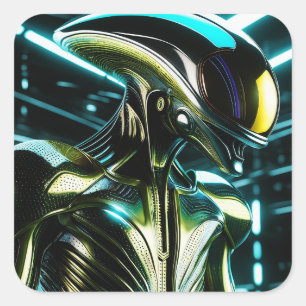 My favourite type of alien is the bio-mechanical a square sticker